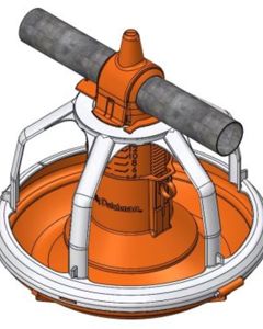 PAN ASSY,MALE BRDR HD,W/SHUT OFF,BP,W/RESTRICTOR,RIGID STYLE
